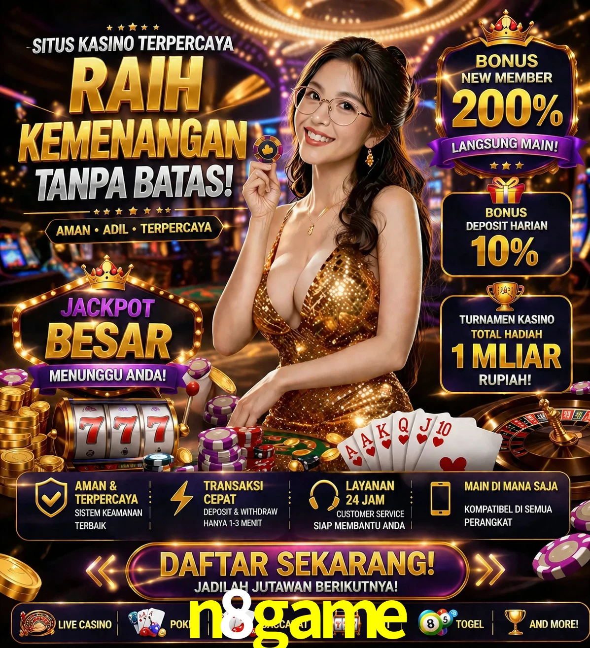 Roleta e blackjack n8game